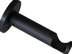 Gardinia Träger Chicago Offen für Gardinenstange Ø 20 mm Schwarz - Matt
