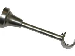 Gardinia Träger Europa offen kurz für Ø 19 mm Silber-antik 14 cm