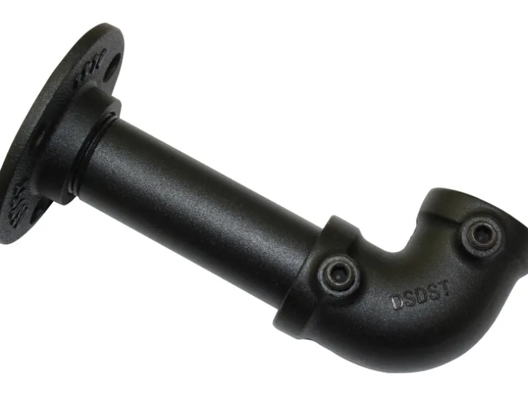 Gardinia Träger Industrial Home für Gardinenstange Ø 25 mm Schwarz 10 cm