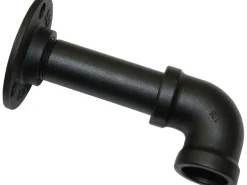 Gardinia Träger Industrial Home für Gardinenstange Ø 25 mm Schwarz 10 cm