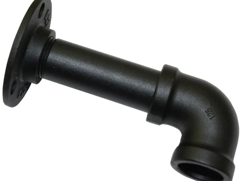 Gardinia Träger Industrial Home für Gardinenstange Ø 25 mm Schwarz 10 cm
