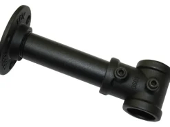 Gardinia Träger Industrial Home für Gardinenstange Ø 25 mm Schwarz 10 cm