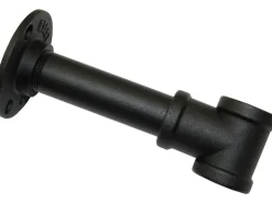 Gardinia Träger Industrial Home für Gardinenstange Ø 25 mm Schwarz 10 cm