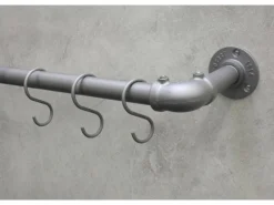 Gardinia Träger Industrial Home für Gardinenstange Ø 25 mm Silber 10 cm