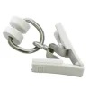 Gardinia T-Rollringe mit Klammer Weiß 20-er Pack