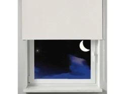 Gardinia Verdunkelungsrollo Thermo Streifen 92 cm x 180 cm Weiß
