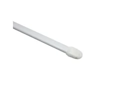Gardinia Vitragestange flachoval Ø 11 mm Weiß 100 cm - 160 cm 2-er Pack