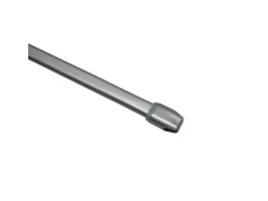 Gardinia Vitragestange flachoval Ø 11 mm Silber-Matt 40 cm - 65 cm 2-er Pack