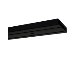 Gardinia Vorhangschienen-Set 2-Lauf Schwarz 150 cm