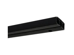 Gardinia Vorhangschienen-Set 1-Lauf Schwarz 150 cm