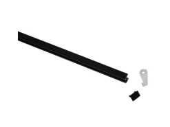 Gardinia Vorhangschienen-Set Lucy 1-läufig Schwarz-Matt 160 cm