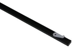 Gardinia Vorhangschienen-Set Lucy 1-läufig Schwarz-Matt 160 cm