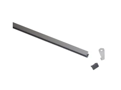 Gardinia Vorhangschienen-Set Lucy 1-läufig Silber 200 cm