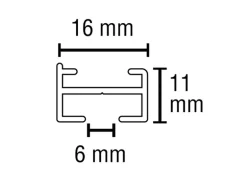 Gardinia Vorhangschienen-Set Lucy 1-läufig Silber 200 cm