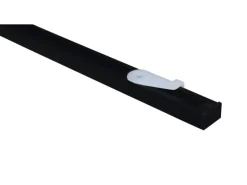 Gardinia Vorhangschienen-Set Lucy 1-läufig Schwarz-Matt 200 cm