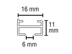 Gardinia Vorhangschienen-Set Lucy 1-läufig Weiß 230 cm