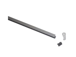 Gardinia Vorhangschienen-Set Lucy 1-läufig Silber 230 cm