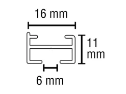 Gardinia Vorhangschienen-Set Lucy 1-läufig Silber 230 cm