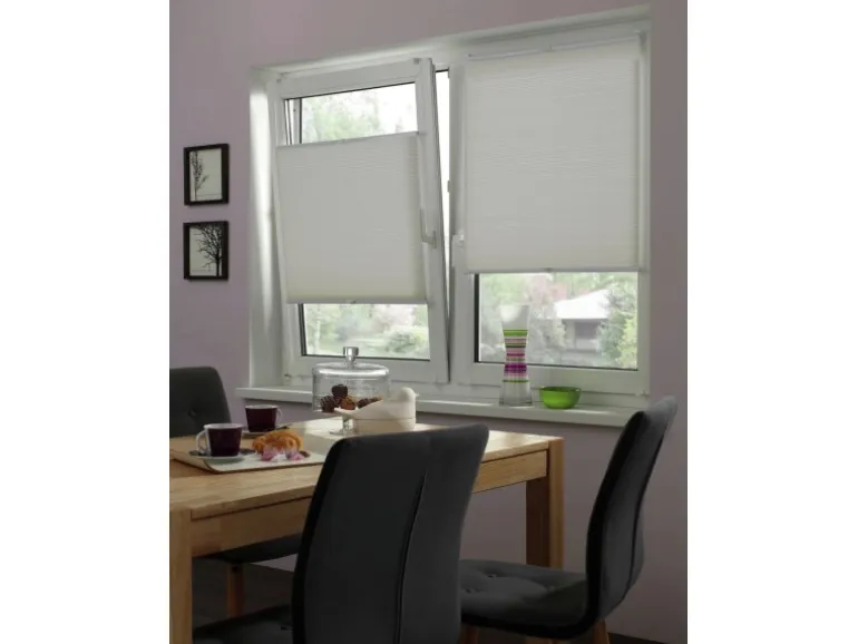 Gardinia Wabenplissee Concept Thermo energiesparend Abdunklung 90 x 130 cm Weiß