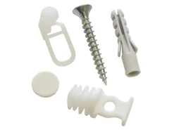 Gardinia Zubehör-Set Vorhangschiene 2-läufig Weiß