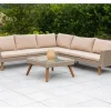 Garten Eckbank-Gruppe Pamplona 2-tlg. Natur