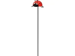 Gartenstecker Marienkäfer Rot 95 cm