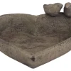 Garten-Vogeltränke Herzform Ø 26 cm Dunkelgrau