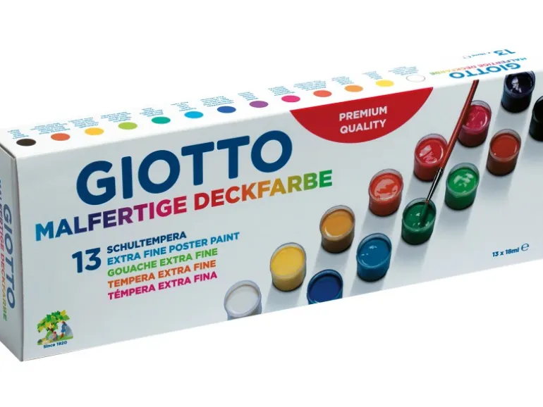 Giotto Malfertige Deckfarben 13 x 18 ml
