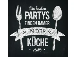 Glas-Art Küchenpartys 20 cm x 20 cm