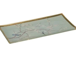 Glasplatte Minimalist Zen 21cm x 10 cm Blütendesign