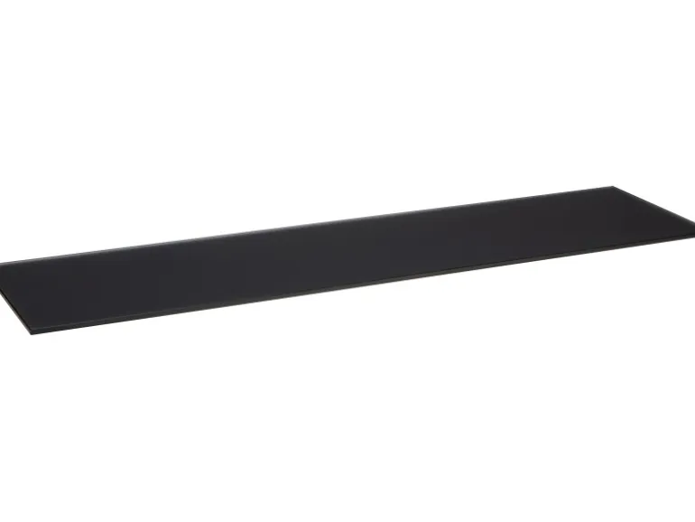 Glasregal Bransley 0,6 cm x 80 cm x 20 cm Schwarz