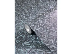 Glööckler Vliestapete Imperial Feder Uni Blaumetallic-Lila