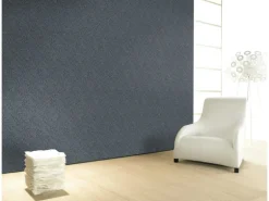 Glööckler Vliestapete Imperial Feder Uni Blaumetallic-Lila
