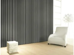 Glööckler Vliestapete Imperial Welle Anthrazitmetallic