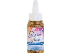 Glitterglue Flasche 60 ml Dosierverschluss Hellgold