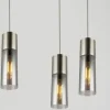 Globo Pendelleuchte Annika Nickel matt Rauch 1-flammig Ø 10,5 cm