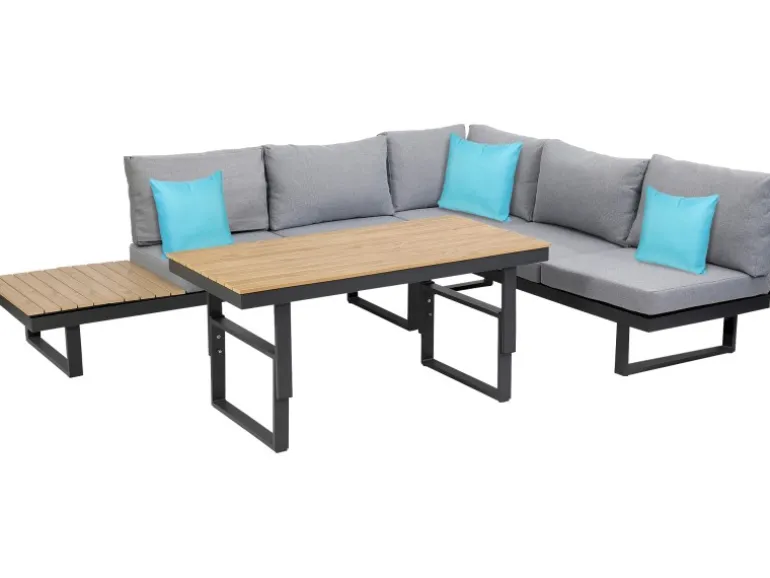 Greemotion Lounge-Gruppe San José 3-teilig Braun
