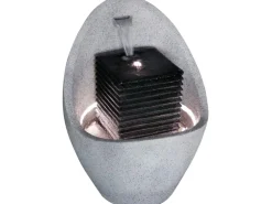 Großer Design-Gartenbrunnen in Ei-Form 49,5 cm x 49,5 cm x 66,5 cm