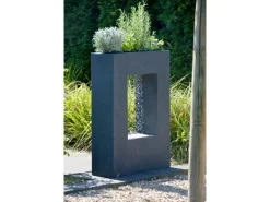 Großer Design-Gartenbrunnen mit Pflanzen-Option 54,5 cm x 19 cm x 76 cm