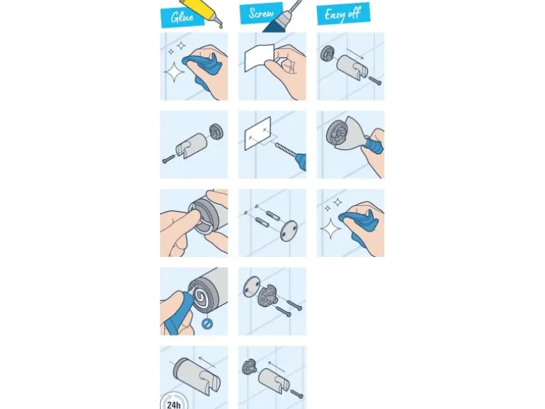 Grohe QuickGlue Set S1 für Wandhalter