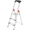 Hailo Alu-Haushaltsleiter XXL L80 Comfortline 3-stufig