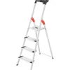 Hailo Alu-Haushaltsleiter XXL L80 Comfortline 4-stufig