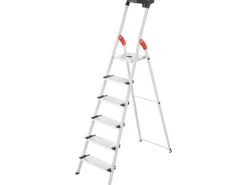 Hailo Alu-Haushaltsleiter XXL L80 Comfortline 6-stufig