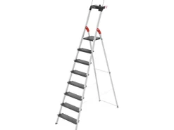 Hailo Alu-Sicherheits-Stehleiter L100 TopLine 8-stufig