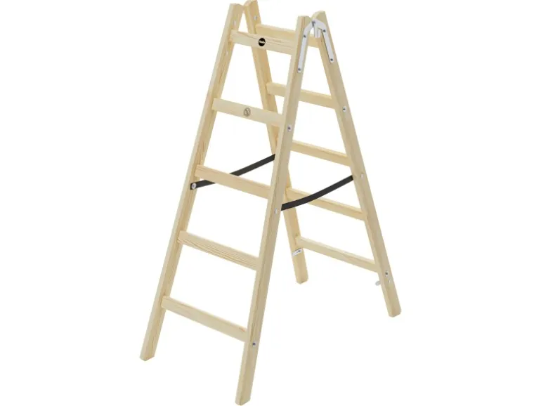 Hailo Holz-Doppelsprossenleiter H40 StandardLine 2 x 5 Sprossen
