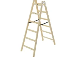 Hailo Holz-Doppelsprossenleiter H40 StandardLine 2 x 6 Sprossen