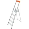 Hailo L58 Alu-Sicherheits-Stehleiter 5-stufig
