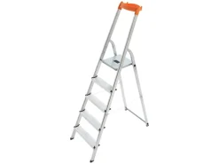 Hailo L58 Alu-Sicherheits-Stehleiter 5-stufig