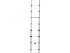 Hailo Sicherheits-Teleskopleiter FlexLine 260 Aluminium 9-stufig bis 150 kg