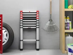 Hailo Sicherheits-Teleskopleiter FlexLine 260 Aluminium 9-stufig bis 150 kg